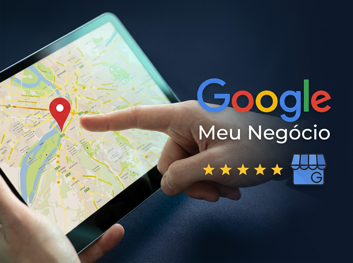 Google Meu Negócio com mapa e perfil da empresa